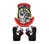 LS2 MX437 Fast Evo Inner Lining & Cheek Pads, red, size XL