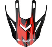 LS2 MX437 Fast Evo Helmet Peak, black-red