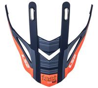 LS2 MX437 Fast Evo Helmet Peak, blue-orange