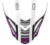LS2 MX437 Fast Evo Helmet Peak, white/purple, One size