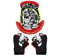 LS2 MX437 Fast Evo Inner Lining & Cheek Pads, red, size XL