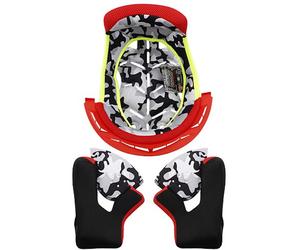LS2 MX437J Fast Mini Inner Lining & Cheek Pads, red, size L