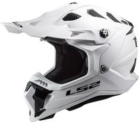 LS2 MX700 Subverter Evo II Solid Motocross Helmet, white, size 3XL for Men