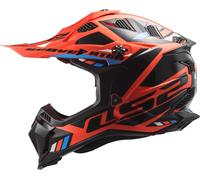 LS2 MX700 SUBVERTER EVO II STOMP MX-Helm fluo orange-schwarz S