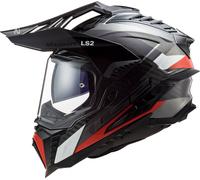 LS2 MX701 C Explorer Frontier G Motocross Helmet, black/red, size L (59/60)