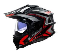 LS2 MX701 Carbon Explorer Frontier II Gloss Red - Adventure Helmet