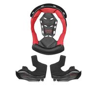 LS2 MX701 ECE 22.06 inner lining, black-red, size XS for Men