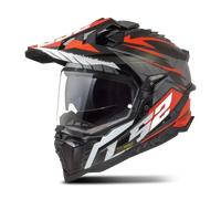 LS2 MX701 Explorer Adventure Helmet Spire Spire Black/Titanium/RedXS Spire Black,Titanium,Red