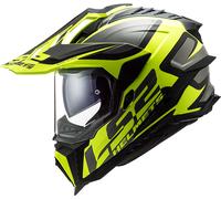 LS2 MX701 Explorer Alter, adventure helmet M Matt Black/Neon-Yellow/Grey