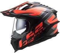 LS2 MX701 Explorer Alter Matt Motocross Helmet, black matt/orange, size S (55/56)