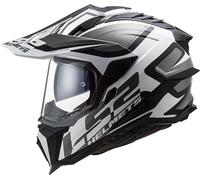 LS2 MX701 Explorer Alter Matt Motocross Helmet, black matt/white, size XL (61/62)