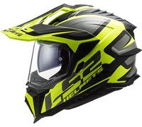 LS2 MX701 Explorer Alter Matt Motocross Helmet, black-yellow, size S for Men