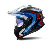 LS2 MX701 Explorer C Adventure Helmet White/BlueL White,Blue