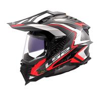 LS2 MX701 EXPLORER C CARBON FIBRE ADVENTURE MOTORCYCLE HELMET FRONTIER II RED