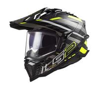 LS2 LS2 - Helmet MX701 Explorer Carbon Edge Black / H-V Yellow / Titanium XS
