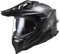 LS2 Adventure701 C EXPLORER Adventure Helmet Glossy CarbonL Glossy Carbon