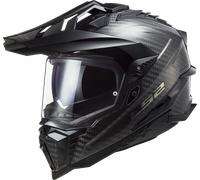 LS2 MX701 Explorer Carbon Motorcycle Motorbike Helmet - Gloss Carbon