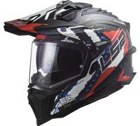 LS2 MX701 Explorer C Extend Carbon Motocross Helmet, black matt/red, size XS (53/54)