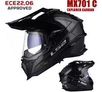 LS2 MX701 Explorer Carbon Solid, enduro helmet S Black