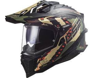 LS2 MX701 Explorer Carbon Extend 06 Motocross Helmet, Olive matt, size XS (53/54)