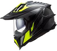 LS2 MX701 Explorer Carbon Focus, adventure helmet XS Matt Black/Grey/Neon-Yellow