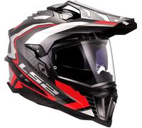 LS2 MX701 Explorer Carbon Frontier II, adventure helmet 3XL Black/Grey/Red