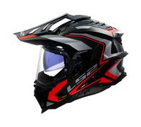 LS2 MX701 EXPLORER CARBON FRONTIER II RED-06 Helmet (Gloss)
