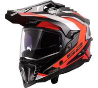 LS2 MX701 Explorer Carbon Frontier II Motocross Helmet, Carbon/Orange, size M (57/58)