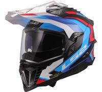 LS2 MX701 Explorer Carbon Frontier II, adventure helmet XL Black/Blue/White/Red