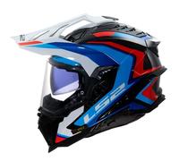 LS2 MX701 EXPLORER CARBON FRONTIER II WHITE BLUE-06 Helmet (Gloss)