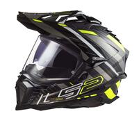 LS2 MX701 Explorer Carbon Edge Motocross Helmet, black/yellow, size L (59/60)