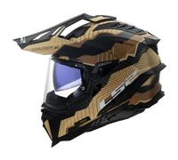 LS2 MX701 EXPLORER CARBON TRICK MX-Helm matt braun-sand XS