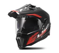 LS2 MX701 Explorer Hexa Adventure Helmet Black/Red/GreyXL Black,Red,Grey