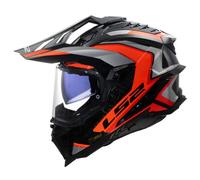 LS2 MX701 Explorer Carbon Frontier II Motocross Helmet, Carbon/Orange, size XL (61/62)