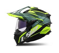 LS2 MX701 Explorer Spire Motocross Helmet, green-yellow, size S for Men
