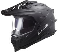 LS2 MX701 Explorer Solid Motocross Helmet, black, size S for Men
