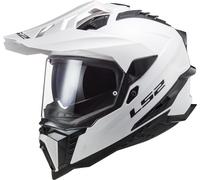 LS2 MX701 Explorer Solid Motocross Helmet, white, size S for Men