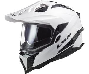 LS2 MX701 Explorer Solid Motocross Helmet, white, size XL for Men