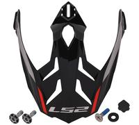 LS2 MX701 Frontier II Helmet Peak, red for Men