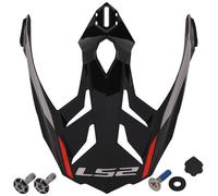 LS2 MX701 Frontier II Motorbike Motorcycle Helmet Peak Red