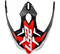 LS2 MX701 Spire Helmet Peak, black-grey-red for Men