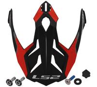 LS2 MX701 Trick Helmet Peak, white/red, One size
