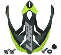 LS2 MX701 Spire Helmet Peak, green/yellow, One size