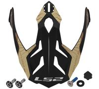 LS2 MX701 Trick Helmet Peak, brown, One size