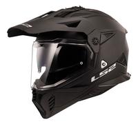 LS2 MX702 Pioneer II Solid Motocross Helmet, black, size S