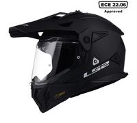 LS2 MX702 Pioneer II Adventure Helmet Matt BlackXXL Matt Black