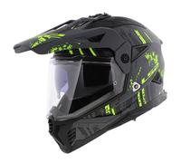 LS2 MX702 Pioneer II adventure helmet Crazy matt gray black yellow