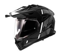 LS2 MX702 Pioneer II Hill Motocross Helmet, black-white, size XL for Men