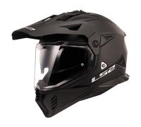 LS2 MX702 Pioneer II Solid Motocross Helmet, black, size M for Men