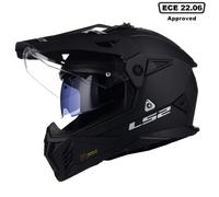 LS2 Pioneer II Adventure Motorcycle Motocross Helmet Matt Black -XL